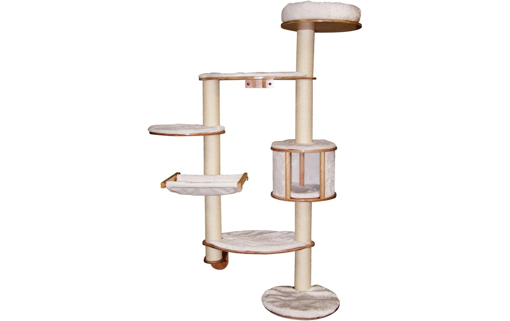 Kerbl Arbre à chat DOLOMIT Xl – blanc, 185 x 115 cm