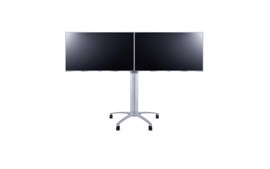 Multibrackets Trolley TV Display Stand 145 Dual Argenté