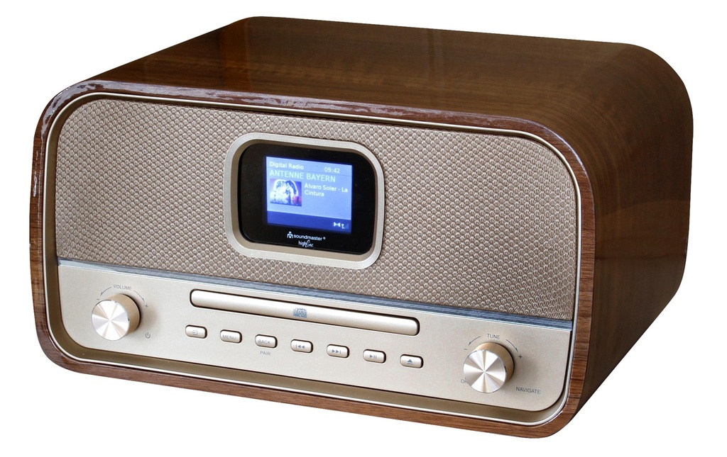 soundmaster Lecteur radio/CD DAB970 Brun clair