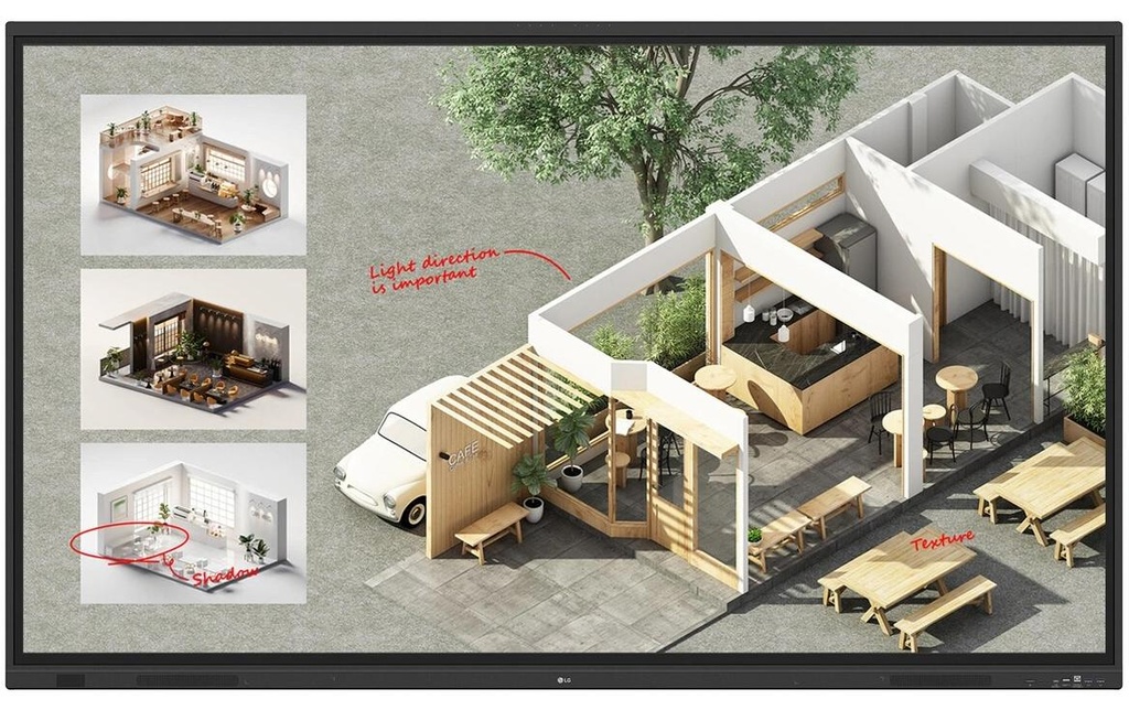 LG Écran tactile 86TR3DQ-B multipoint 86
