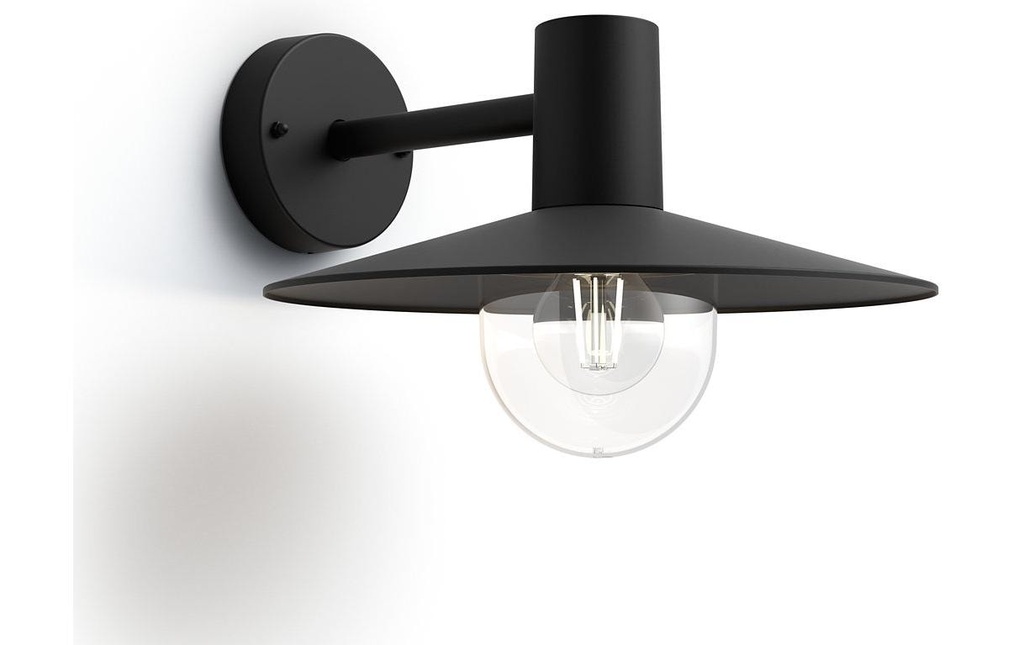 Philips Lampe murale Skua, E27, 42 W, noir
