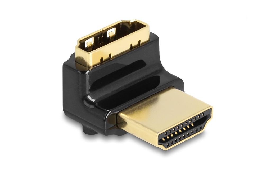 Delock Adaptateur 90° coudé vers le haut, 8K 60 Hz HDMI - HDMI