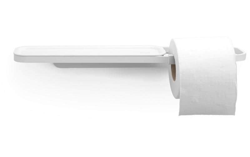 Brabantia Porte-rouleau pour papier toilette Mindset avec classement Blanc