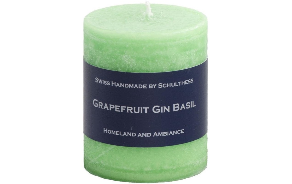 Schulthess Kerzen Bougie parfumée Grapefruite Gin Basil 8 cm