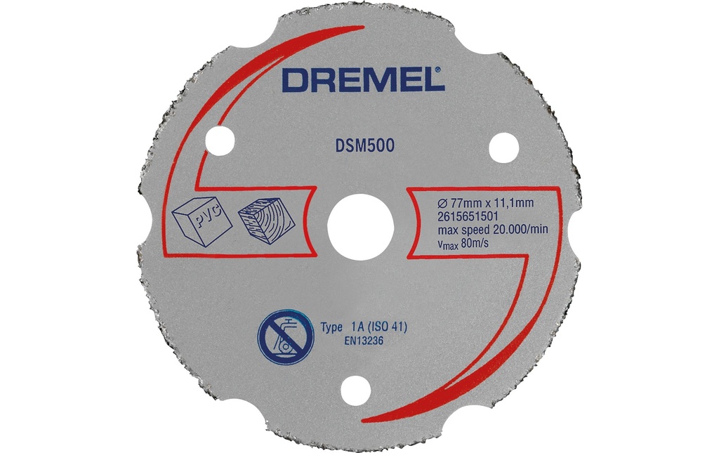Dremel Disque à trancher DSM500 carbure, Ø 77 mm