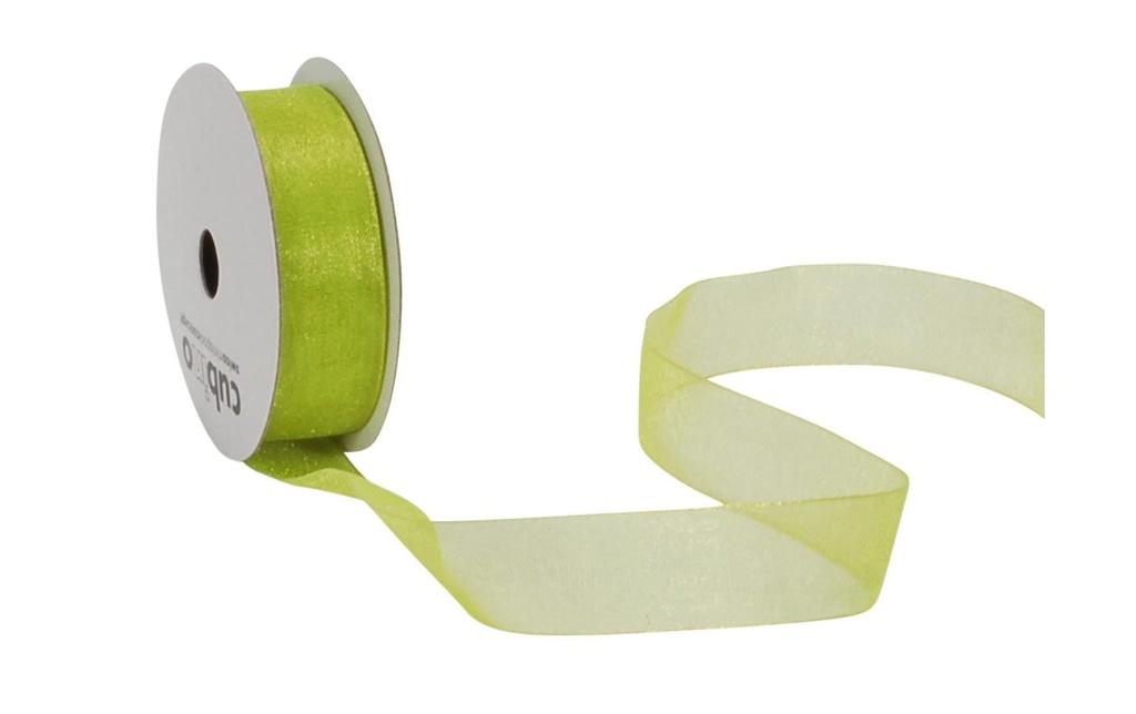 Spyk Bande d'organza Organsa 15 mm x 8 m, Vert clair