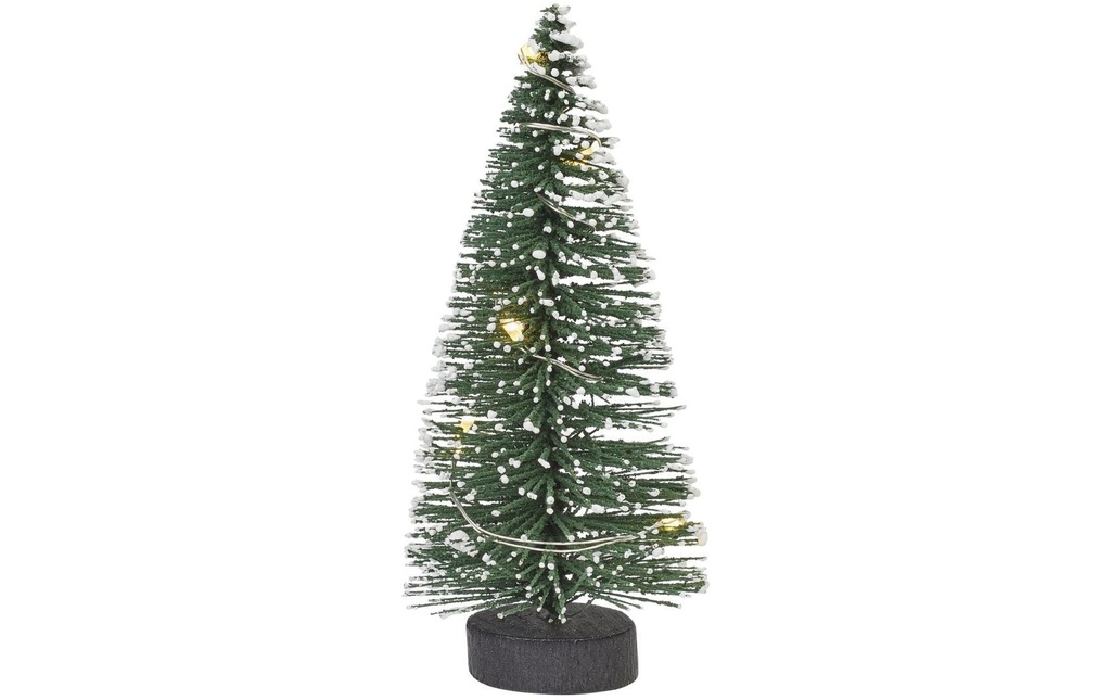 HobbyFun Mini ustensiles Sapin avec LED, 8 cm
