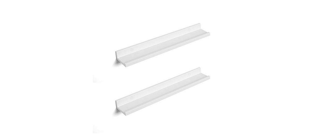 Songmics Étagère murale Set de 2 pièces, Blanc