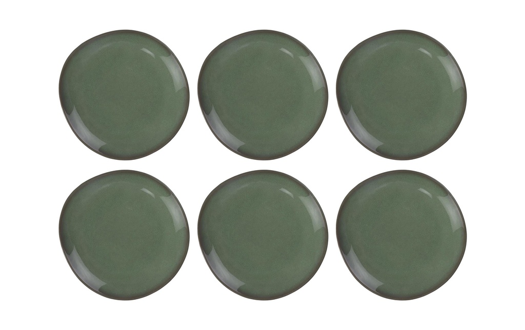 Villeroy & Boch Assiettes pour le petit-déjeuner et à dessert Lave 6 Pièce/s,Vert