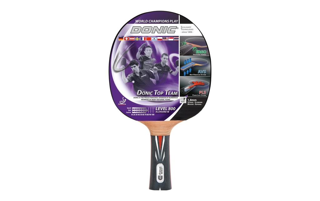 DONIC Schildkröt Raquette de ping-pong Top Team 800