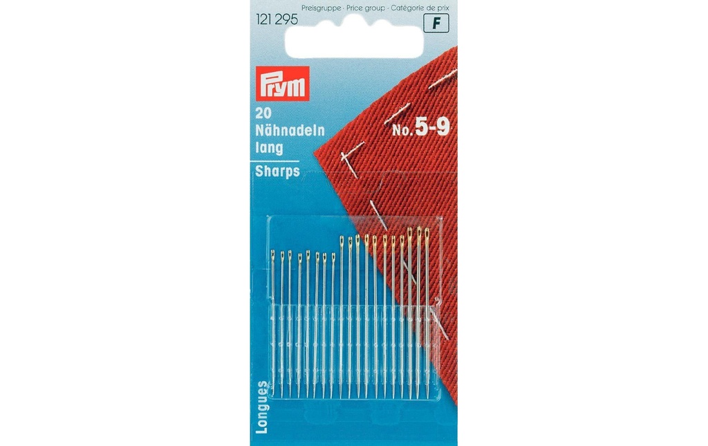 Prym Aiguille à coudre Nr. 5 - 9, 20 pièces