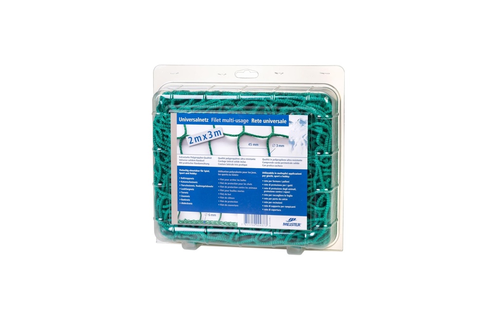 Meister Filet universel sans nœuds, Ø 3 mm / 2 x 3 m, vert