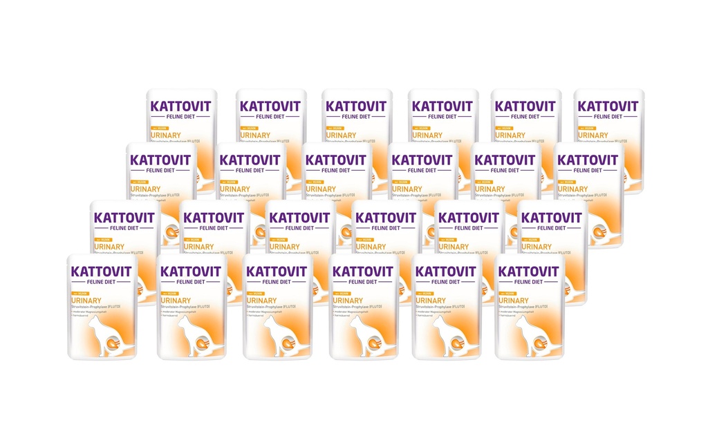 Kattovit Alimentation humide Urinary poulet, 24 x 85 g