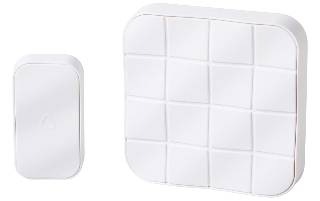 Heidemann Carillon de porte Basic-Set 2 80 dB, 75 m, Blanc