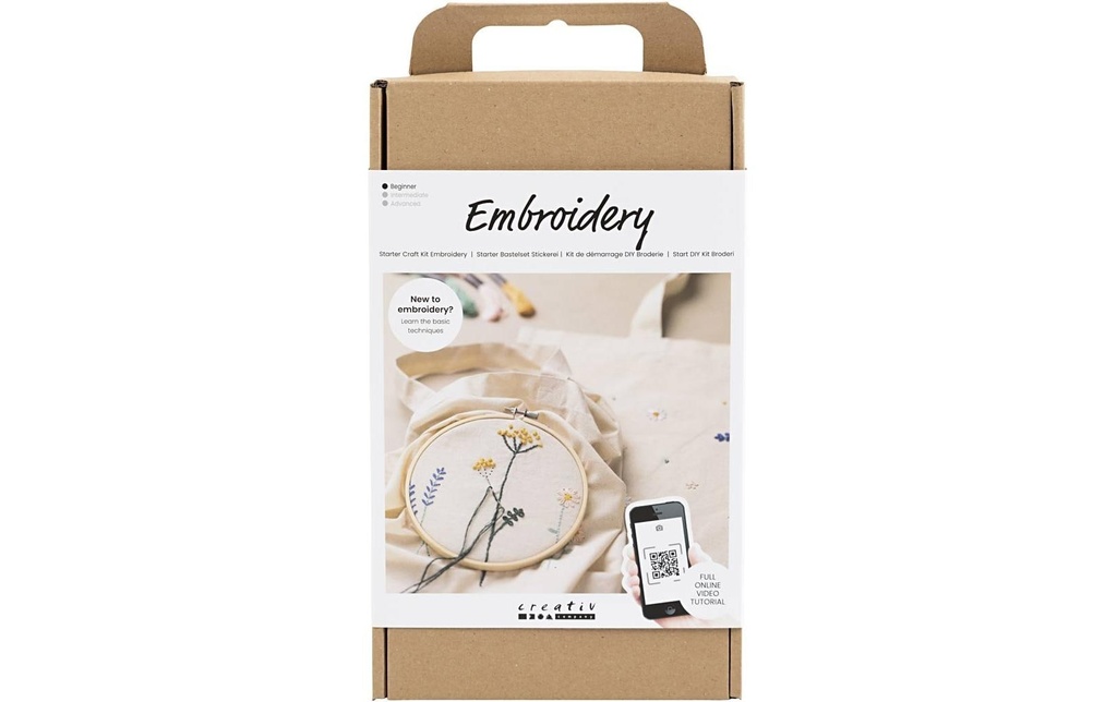 Creativ Company Kits de bricolage Broderie Fleur