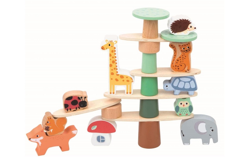 Spielba Holzspielwaren Jeu d'équilibre animaux