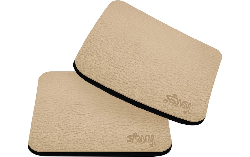 Silwy Tampons de nano-gel en métal Beige