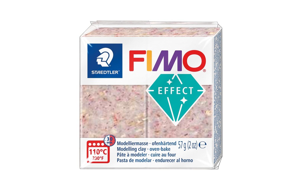 Fimo Matière à modeler Effet 57g Rose botanique