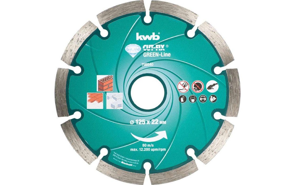 kwb Disque à trancher Green-Line Diamant 125 mm