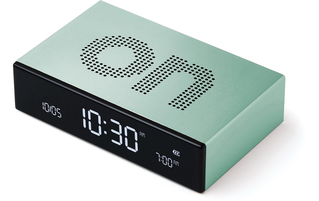 Lexon Réveil numérique Flip Premium Menthe