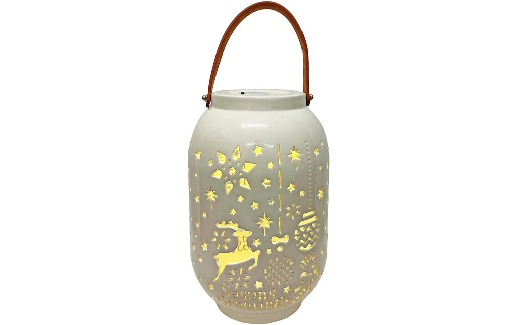 Dameco Lanterne Xmas, 28 cm, blanc