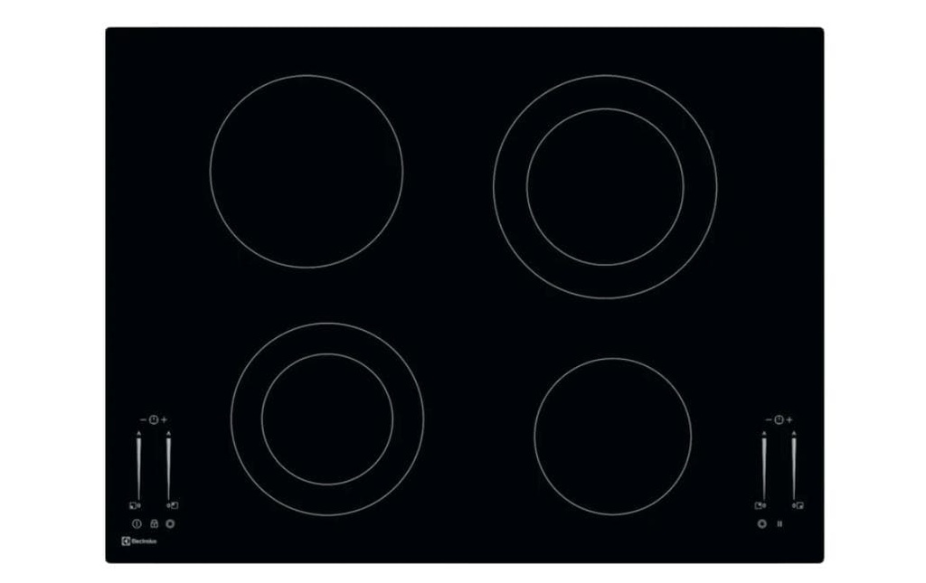 Electrolux Plaque de cuisson en vitrocéramique GK69TSO Affleurant/À plat