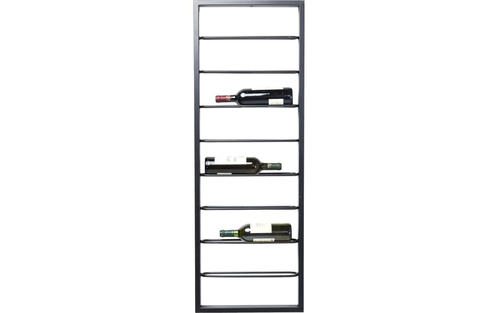 Kare Range-bouteilles de vin Bistro 42 x 120 cm, noir