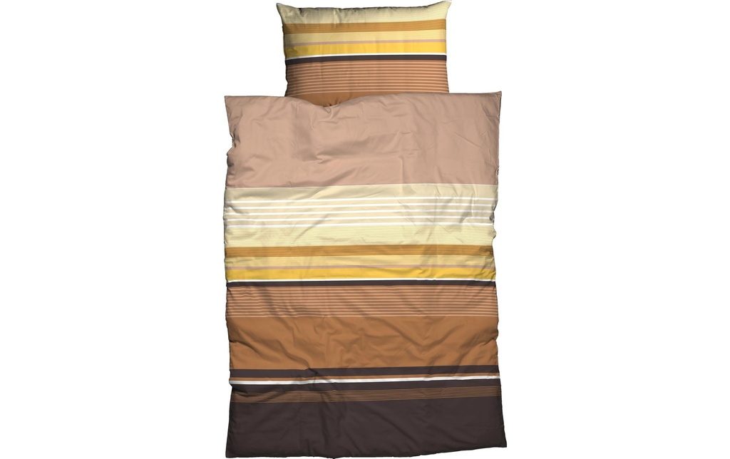 Nobilium Taie d’oreiller Terrario 65 x 100 cm, Brun/Beige