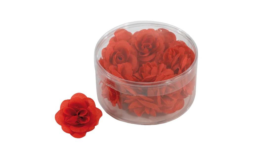 Dekomat AG Fleur artificielle Têtes de pétales de rose 20 pièces, Rouge
