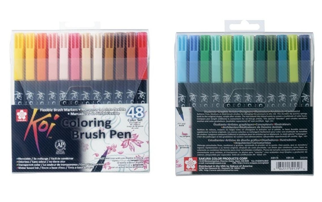 Sakura Brushpen Koi Coloring Set de 48