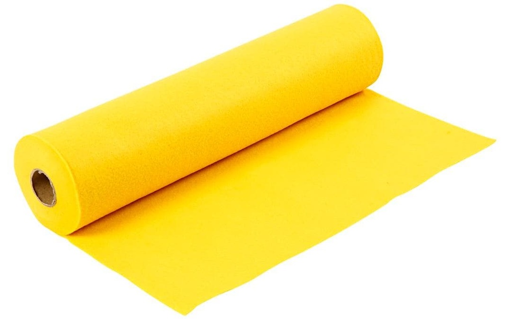 Creativ Company Feutre de bricolage 180-200 g, Jaune, 1 rouleau