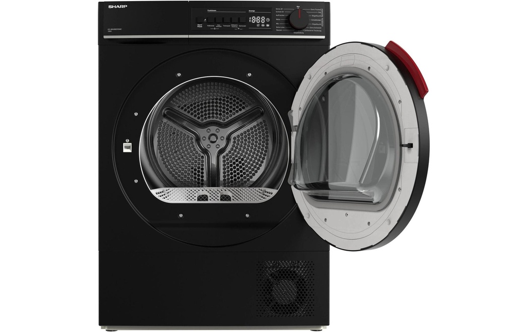 Sharp Sèche-linge KD-WNHB0S9GMC 10 kg Noir Droite
