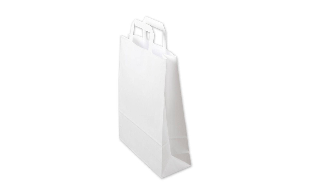 ELCO Sachet cadeau avec anse plate 26 x 10 x 33 cm 50 Pièce/s, Blanc
