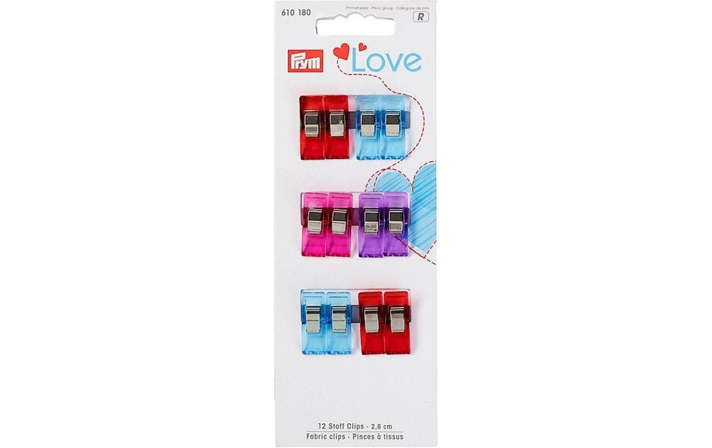 Prym  Love Clips en tissu 12 pièces