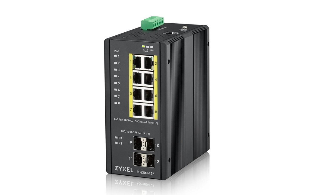 Zyxel PoE+ Switch RGS200-12P 12 Port