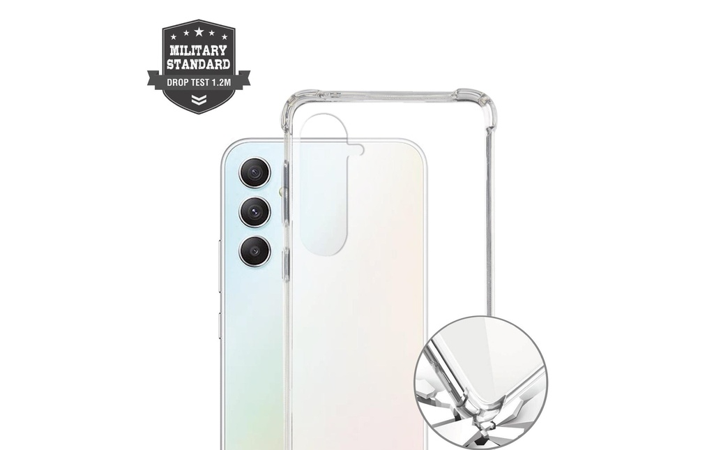 4smarts Coque arrière Hybrid Case Ibiza Galaxy A55 5G Transparent