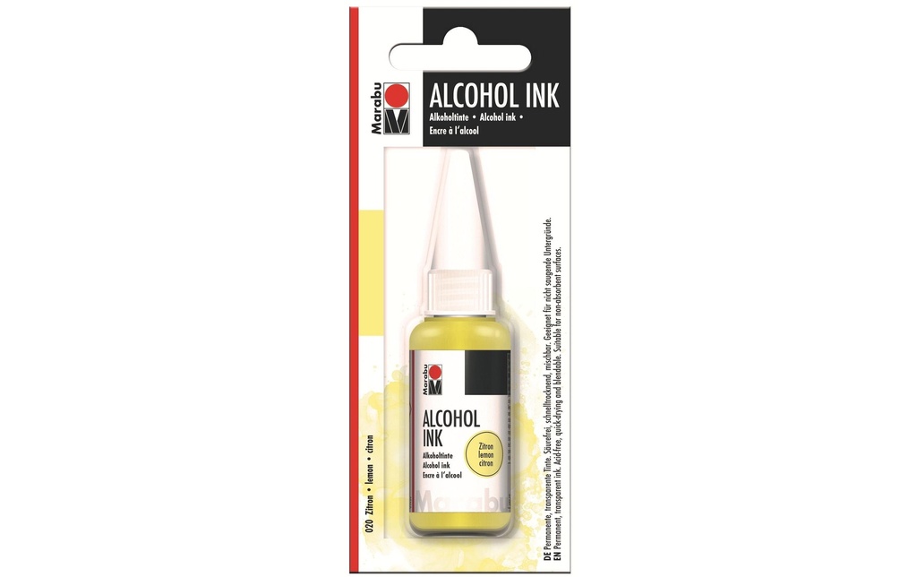 Marabu Encre à l’alcool Ink Zitron, 20 ml