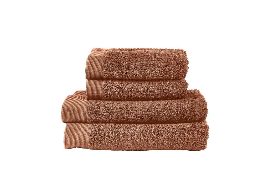 Zone Denmark Set de serviettes 50 x 100 cm & 70 x 140 cm, Terra