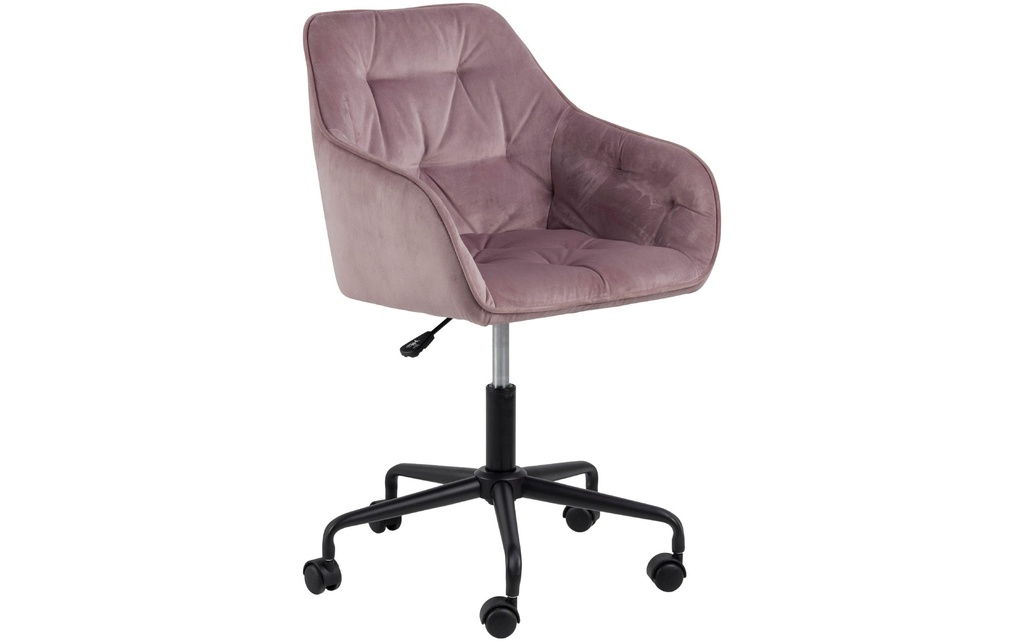 AC Design Chaise de bureau Brooke, avec roulettes à frein, Dusty Rose