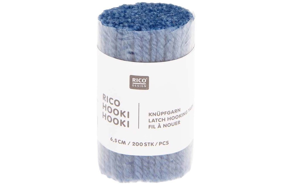 Rico Design Fil à nouer Hooki Bleu océan