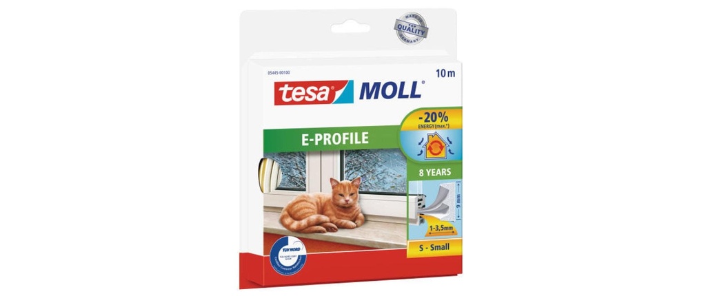 tesa Bande d’étanchéité MOLL E-Profile Small 1, Blanc