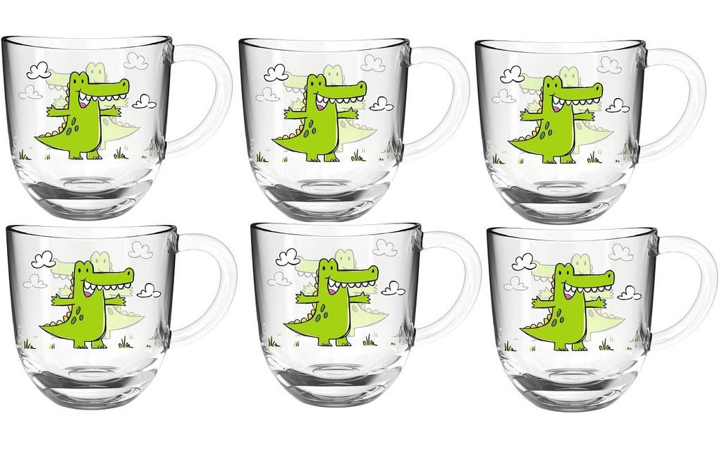 LEONARDO Tasse pour enfants Bambini Crocodile, 6 pièces