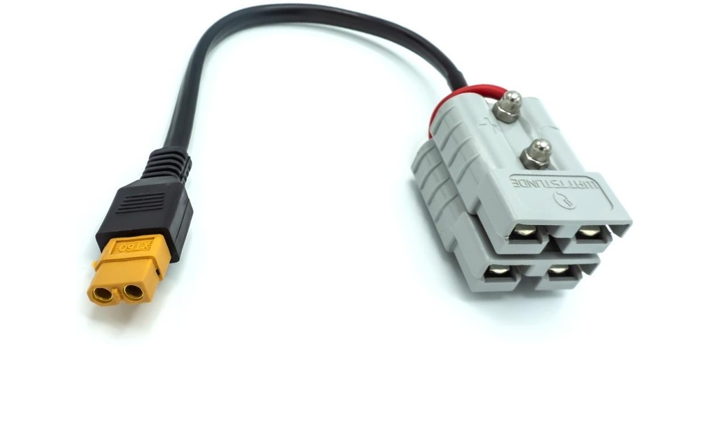 WATTSTUNDE Câble adaptateur AK-XT60-A50.2 XT60 femelle sur 2x Anderson A50