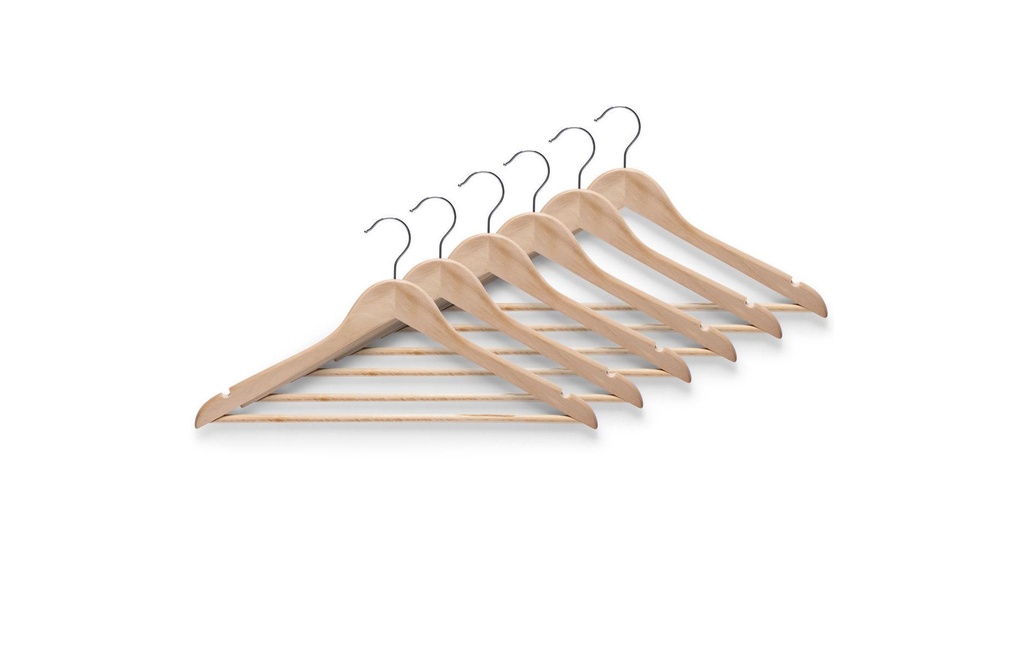 Zeller Present Cintre Lot de 6 nature 6 Pièce/s, Beige