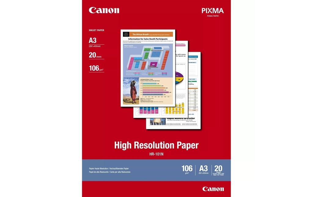 CANON Canon papier HR-101NA3 (20 pces)