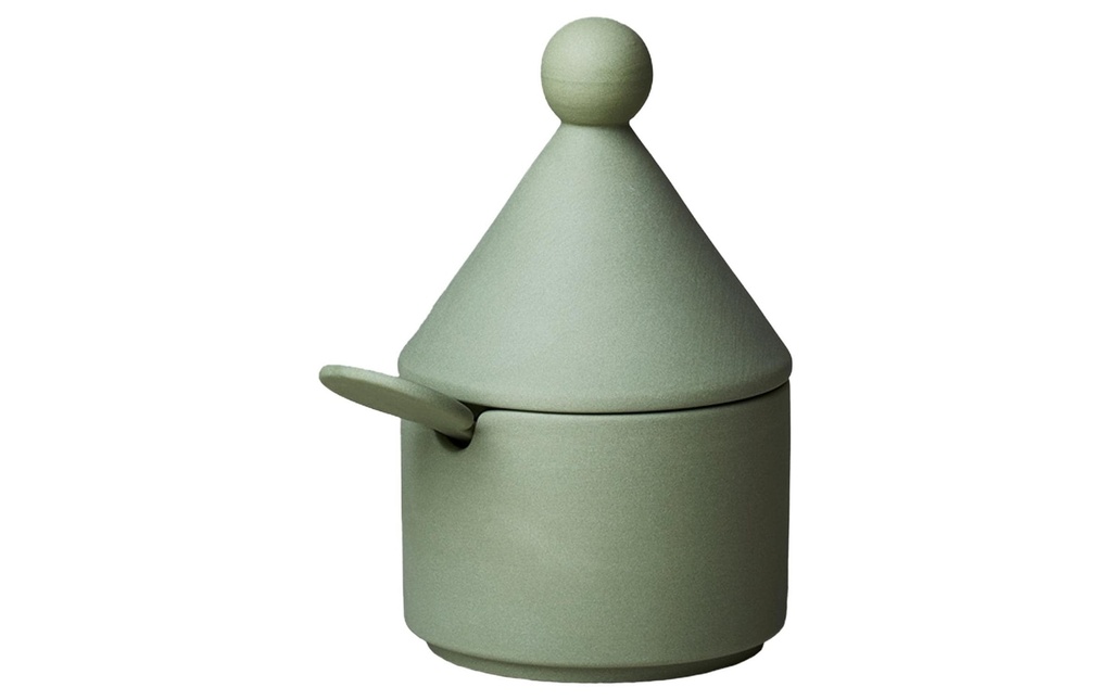 Chic Mic Sucrier avec couvercle et cuillère Good Mood Eucalyptus