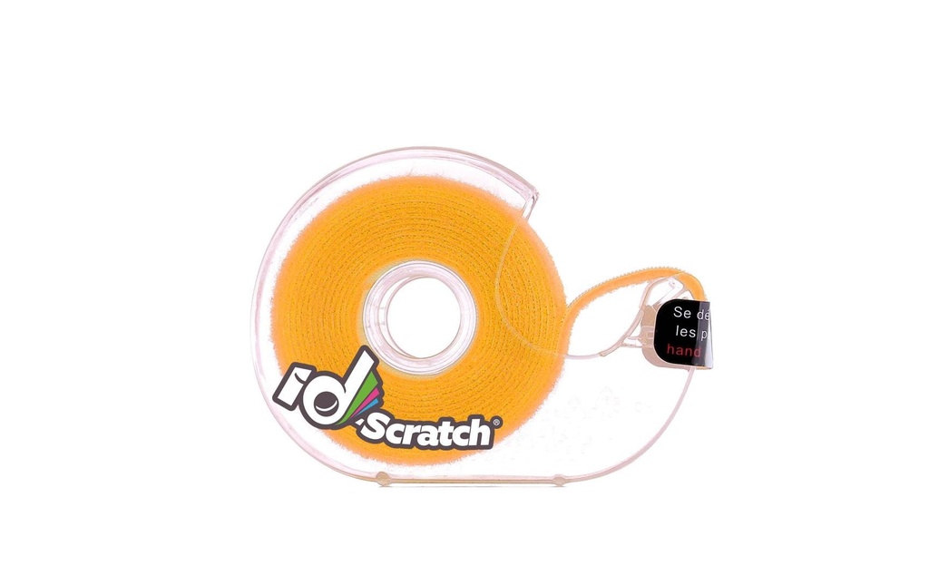 Patchsee Boîte de bande auto-agrippante ID-SCRATCH Boîte distributrice Jaune