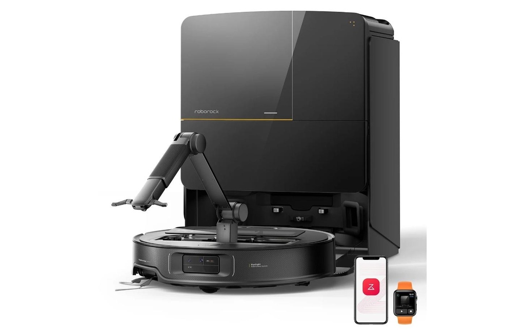 Roborock Robot d’aspiration et d’essuyage Saros Z70 Noir