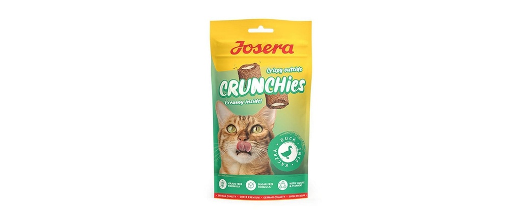 Josera Collation pour chat Crunchies Duck, 60 g