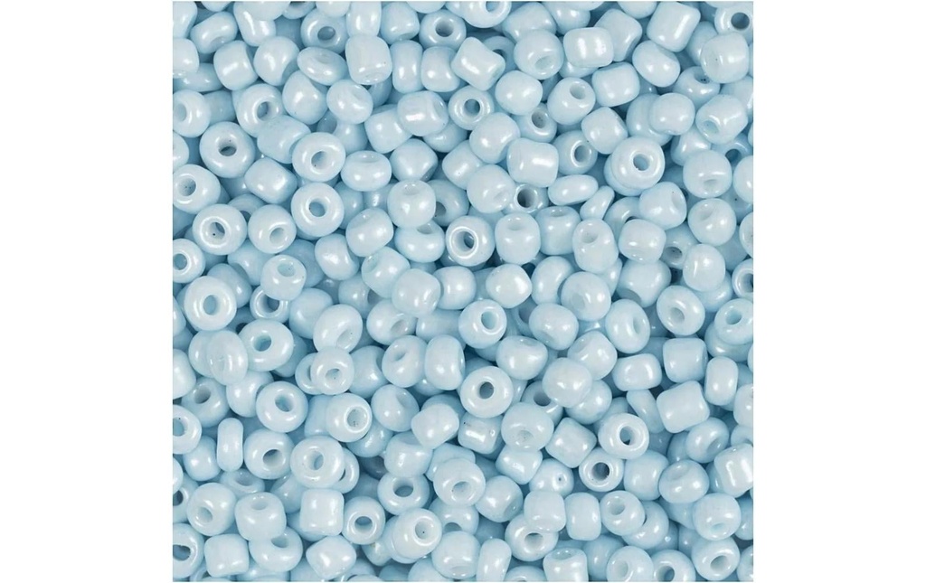 Creativ Company Perles de rocaille Perles de verre Bleu clair